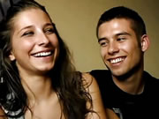 Young latin couple first audition